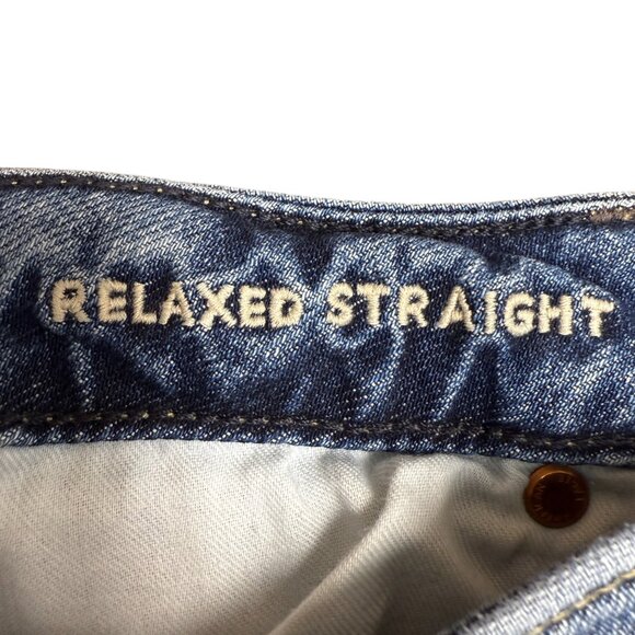 Men's AMERICAN EAGLE Flex Relaxed Straight‎ Jeans | Size 32W X 34L - Picture 5 of 10